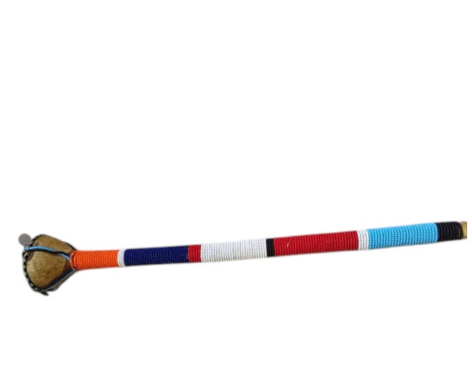 On Sale Unique handbeaded walking cane (African art) | Status stick | Pointing stick | Maasai stick