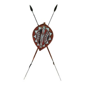 Defend with Honor: Maasai Warrior Bundle (2 Spears & Shield)
