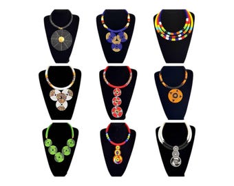 Stunning African Wedding Necklace Collection Assorted Handmade Beaded Bridal Statement Pieces Colorful Unique Bride Gifts Finest Seed Beads