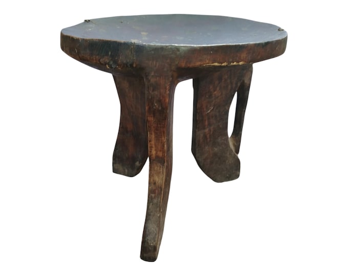 ON SALE!! Authentic East African Carved Wooden Ceremonial Stool (Kikuyu Style) home decor African art Wall art