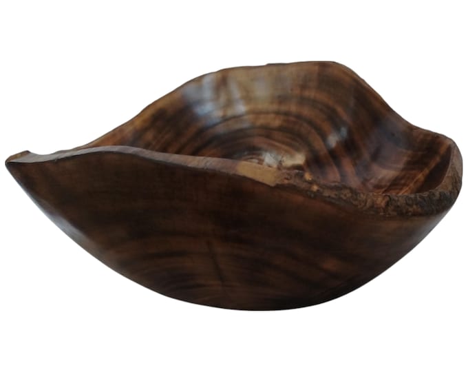 ON SALE! Hand-Carved Organic Wooden Fruit Bowl - Rustic Home Decor-African Art | home decor