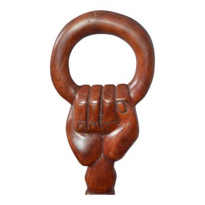 On Sale  Hand-Carved &quot;Human Hand&quot; Walking Stick: A Unique Work of African Art Walking Cane | Status Stick | Pointing Stick | Maasai Stick