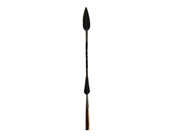 On Sale Powerful Maasai Iron Spear with Cedarwood Handle: Hand-Forged in Africa by Expert Craftsmen Iron Spear Easy to Dismantle Easy carry