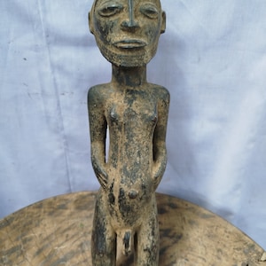 Antique Hemba Fertility Statuette - DRC (Democratic Republic of Congo) Art gift  Home Decor Table top Console Shelf top