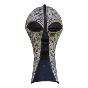 On sale !! Authentic Hand-Carved Wooden African Kifwebe Mask - Cultural Art Decor| gift| wood Wall Hanging Home Decor