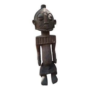 ON SALE!! Antique Central African Carved Wooden Ancestor Figure (Boyo Style) home decor African art