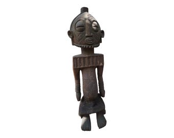 ON SALE!! Antique Central African Carved Wooden Ancestor Figure (Boyo Style) home decor African art