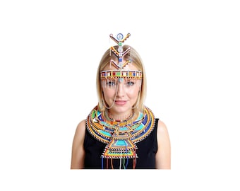 Magnificent Royal Maasai Wedding Necklace Set African Jewelry For Women Handmade Colorful Statement Headpiece Bridal Finest Beads Wow