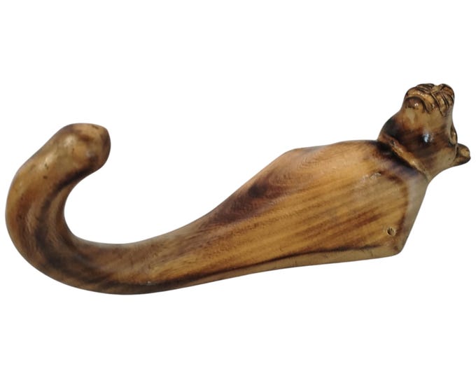 On sale! Hand-Carved Wooden Otter Figurine - Playful Wildlife Art Decor |Traditional Decor|home decor