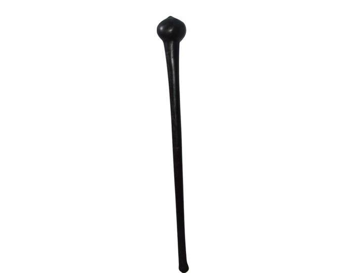 On Sale Handcrafted Enigmatic Head & Pea Carved Walking Stick: African Artisan Made Walking Cane Hiking Stick | Status Pointing Stick