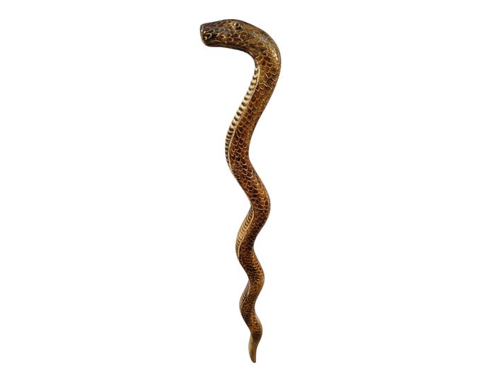 On Sale Striking Green Mamba Walking Stick: Hand-Carved Power & Beauty from Africa Walking Cane | Status Stick | Pointing Stick Maasai Stick