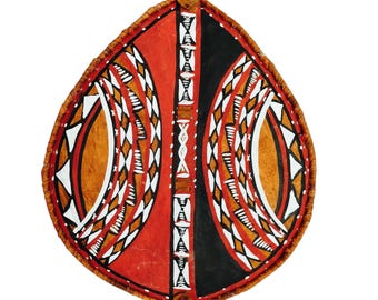 Colorful African Shield (Tribal Art) Hand-Woven in Africa Tribal Handcrafted African Maasai Warrior Design gift,handmade african home decor