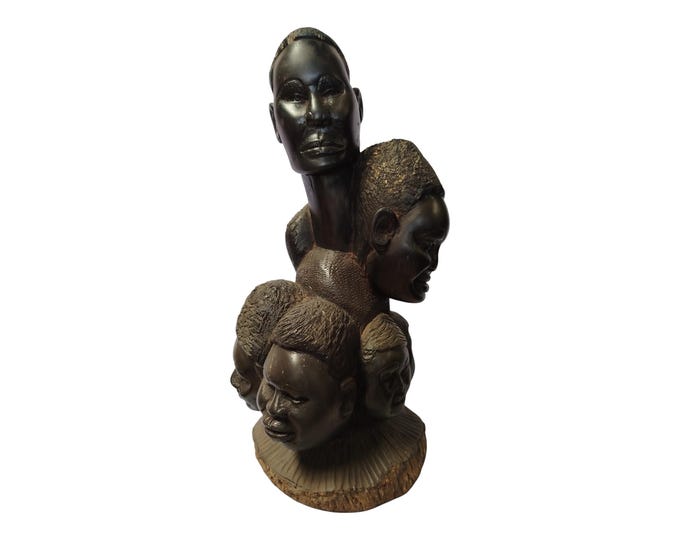On sale!Hand-Carved Wooden Family / Community Sculpture - African Art Decor  |Traditional Decor|home Decor