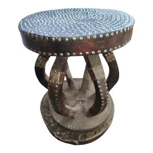 ON SALE!!East African Carved Wooden borana Stool with Multiple Stylized Supports home decor African art Wall art