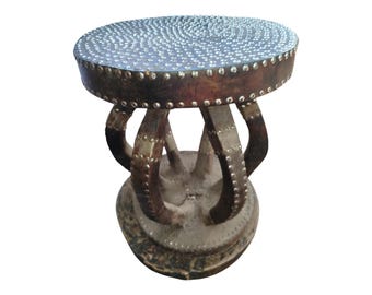 ON SALE!!East African Carved Wooden borana Stool with Multiple Stylized Supports home decor African art Wall art