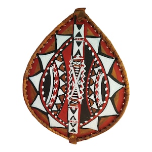 On sale African native Maasai Shield Leather Handmade Africa Wall Decoration Tribal Handcrafted African Zulu Warrior Design gift GD3