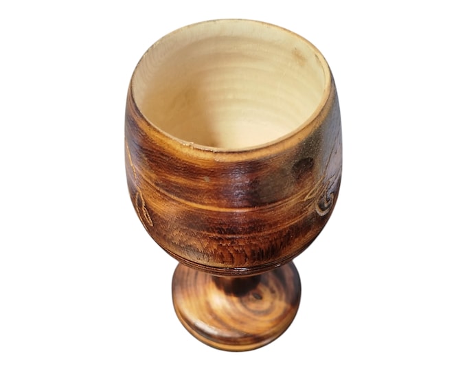 On sale !!  Hand-Carved Wooden Goblet - Rustic Elegance for Your Home |Traditional Decor| Home Decor