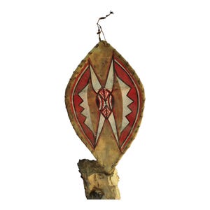 On sale Hand-Woven Samburu Hide Shield: A Symbol of Strength & Heritage Wall Decoration Tribal leather African Zulu Warrior Design gift