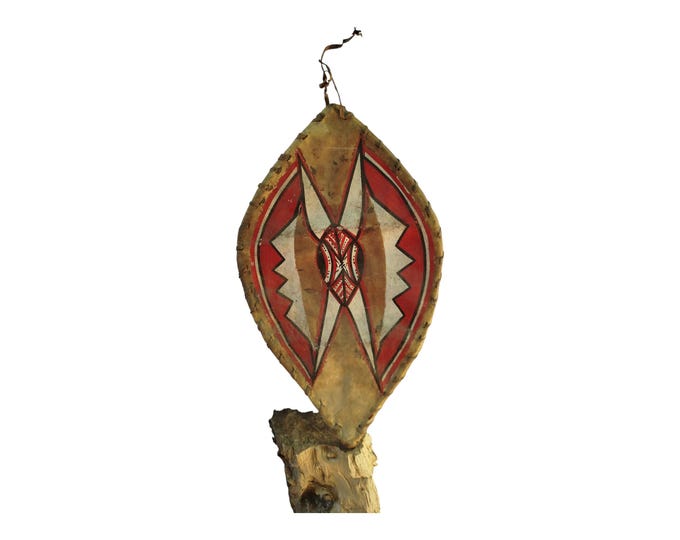 On sale Hand-Woven Samburu Hide Shield: A Symbol of Strength & Heritage Wall Decoration Tribal leather African Zulu Warrior Design gift