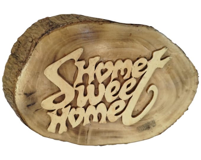 On sale!!   Rustic Hand-Carved Wooden "Home Sweet Home" Sign - Wall Decor|Traditional Decor| African art