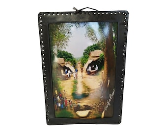 Heart of the Community: An African Village Portrait's Embrace| Portrait Wall Art- Unique decor