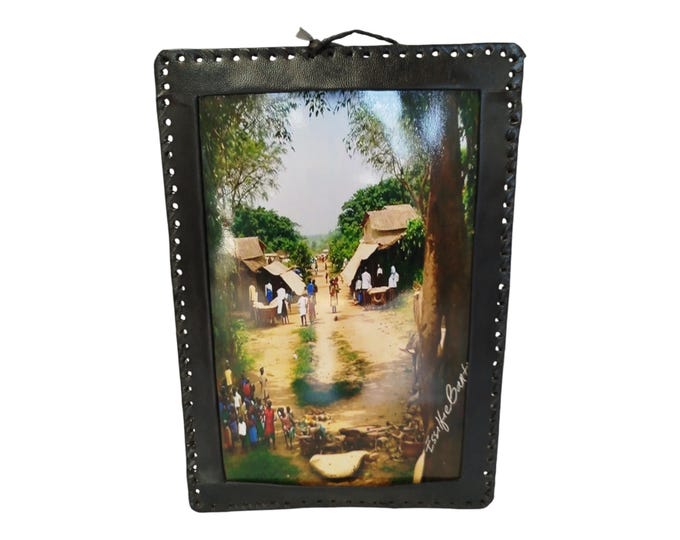 Heart of the Community: An African Village Portrait's Embrace| Portrait Wall Art- Unique decor