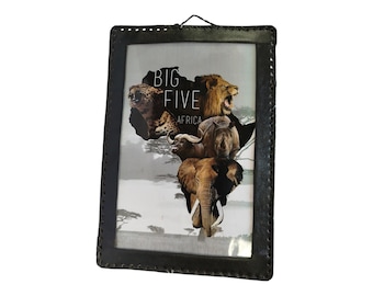 Hand-Painted African Big Five Wall Art: Iconic Wildlife Decor