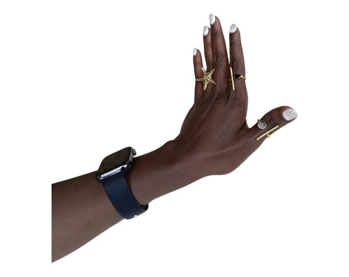 On sale A Set of 3 African   Eclectic Brass Ring Set - Star, Bar & Stone Accents - Handcrafted Style | Adjustable rings