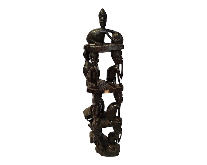 On sale! Hand-Carved Wooden Family Tree / Community Sculpture - African Art Decor |Traditional Decor|home decor Safari decor