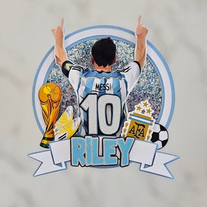 Messi Inspired Shaker Cake Topper (Customised)