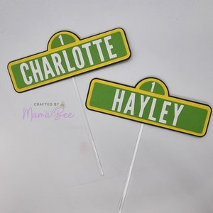 Sesame St Sign Cake Topper (Customised)