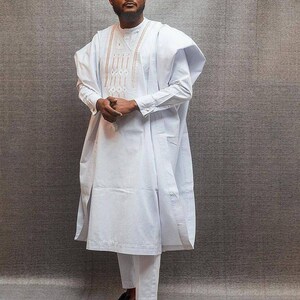 White agbada styles top