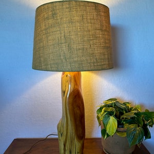 Vintage Wood Lamp MCM Mid Century image 2