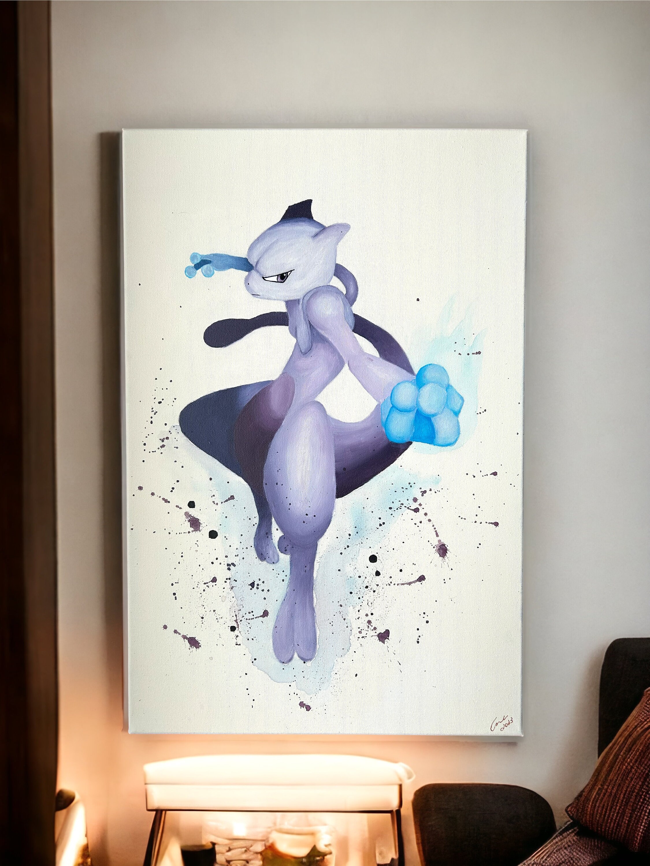Mew Pokemon Art Paint By Numbers - Numeral Paint Kit