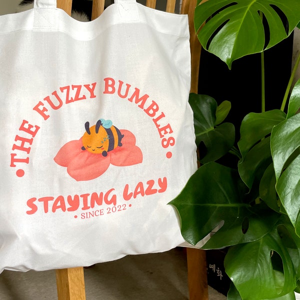 The Fuzzy Bumbles - Quedarse perezoso Bolsa de tela