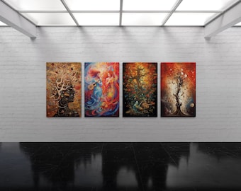 Canvas Print Of Original Art - "The Roots of Music "