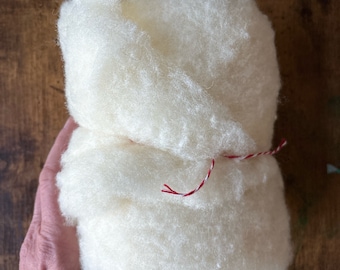 Carded Wool Core Batt – Needle Felting, Doll Stuffing, Felt Animal Craft Supply