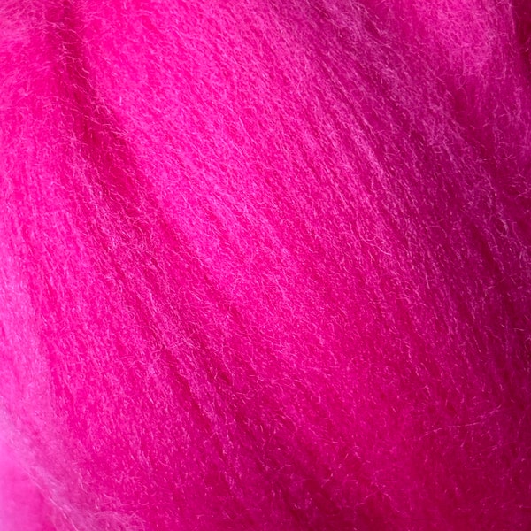 Wool for Needle Felting - Pink Wet Felted Fiber Arts + Craft Supplies, Weaving + Chunky Yarn Knitting - 1, 2 + 3 ounce ropes