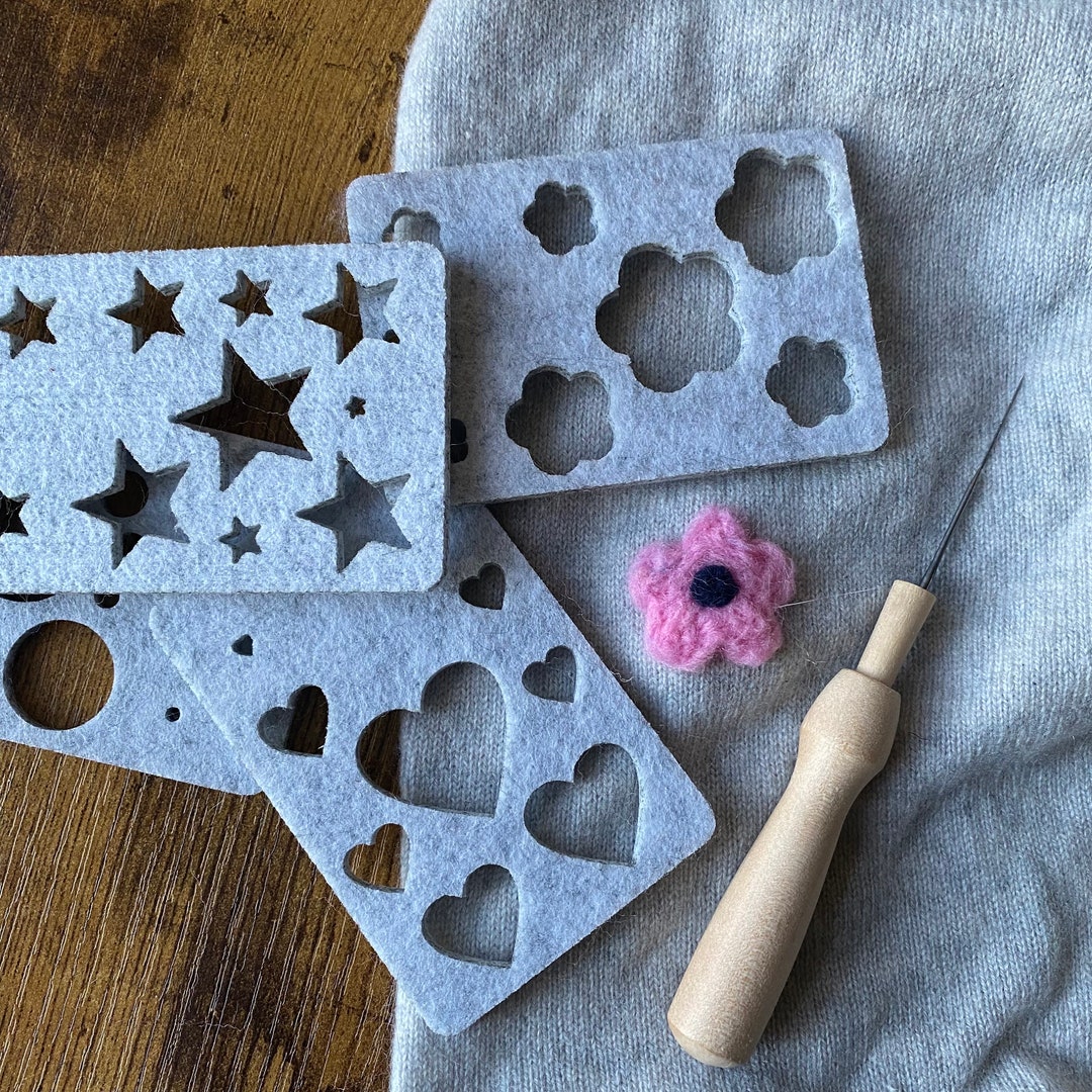 Molds Wool Needle Felting Template Stencils Kit for Easy Beginner