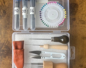 Needle Felting Kit Tools + Supplies for Beginner Adult Craft - Wool Felt DIY Toolbox Gift Set for Felted Animals, Sculpture Art  Paintings