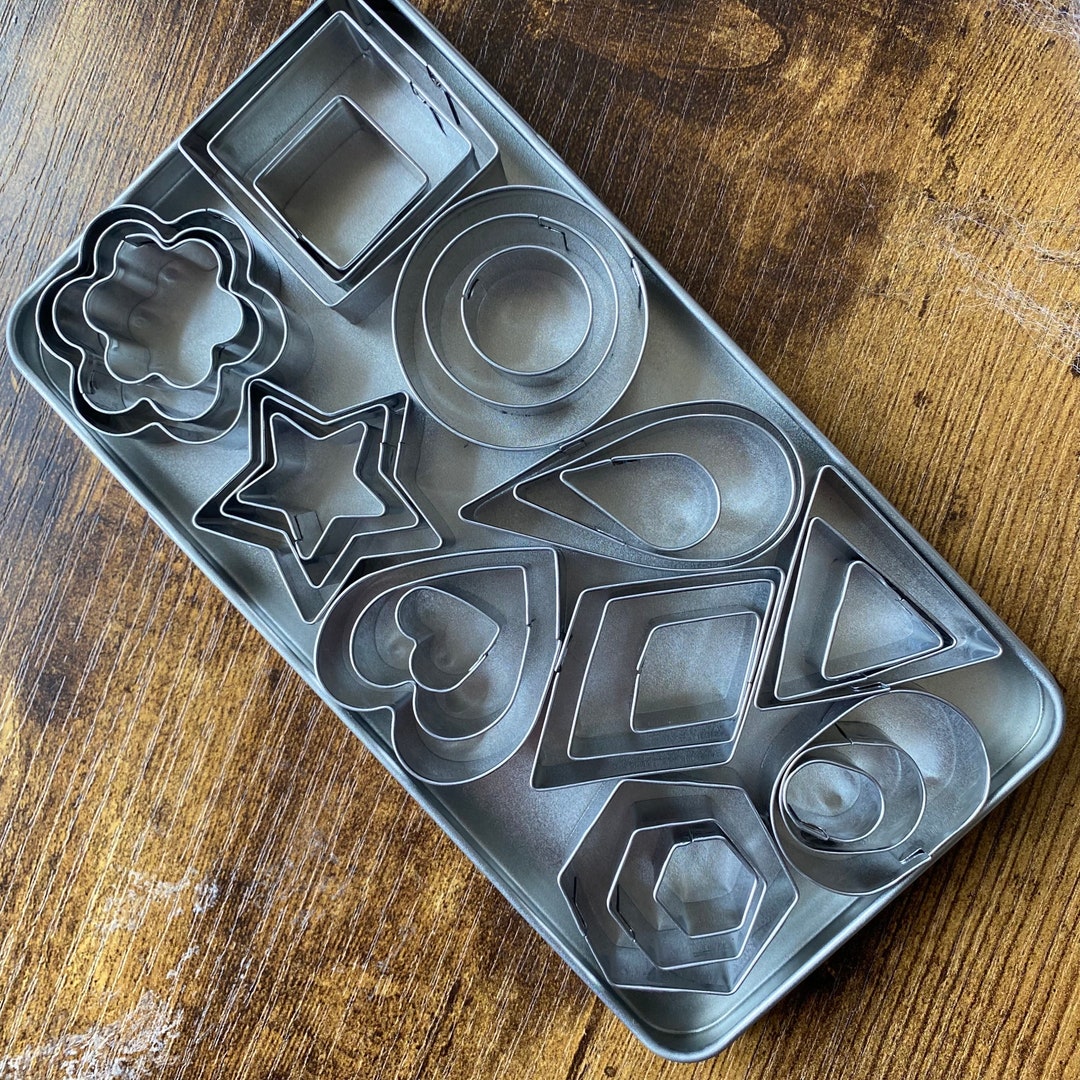 Felting Molds, Stencils, Templates - Miniature Cookie Cutter Tin for ...