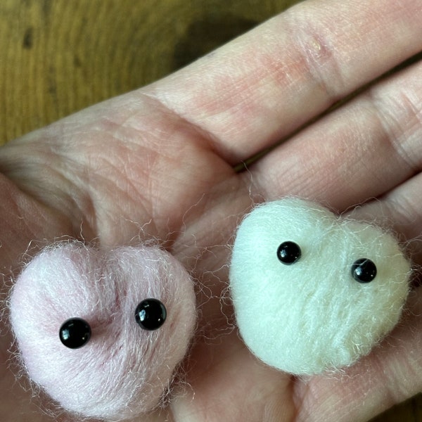 Round Glass Black Eyes Felted Amigurumi Felt Animal Taxidermy Needle Felting Crocheted  Knitted  Doll Making Kids Adult DIY Craft Supply