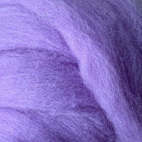 Lilac Purple Wool Roving for Needle Felting, Wet Felting, Spinning, Weaving + Knitting Chunky Knit Blankets - 1, 2 + 3 by the Ounce Ropes