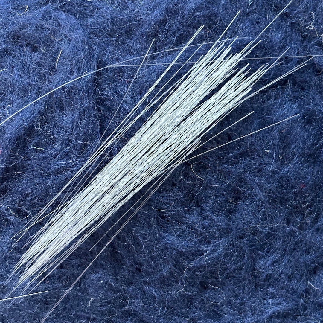 Fake Animal White Cat Whiskers for Realistic Fursuit Needle Felting Felt Pet Portrait, Memorial
