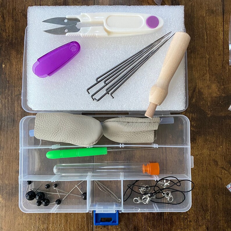 Stencil Needle Felting Kit Mold or Template for Beginners Wool Felt