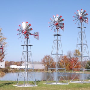 13ft Decorative Windmill (Amish Made) | Ornamental Farm Windmill | Landscaping Outdoor | Garden Landscape Decor - Joe Mescan Windmill LLC
