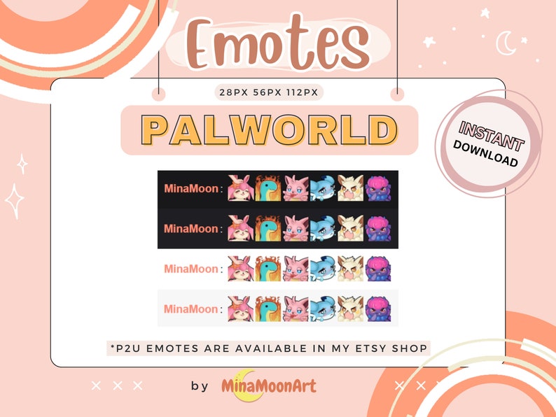 Palworld Twitch Emotes, Palworld Emotes, Twitch Emotes Palworld, Pal