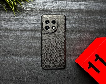 OnePlus 11 10 Pro 10T Skins Wrap Wraps Sticker Película protectora de vinilo Camuflaje Fibra de carbono Matriz de nido de abeja Mate Negro Blanco Rojo