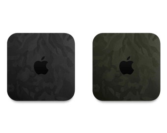 Apple Mac Mini M2 M1 Skin Skins Wrap Wraps Vinyl Decal Sticker Camo Carbon Camouflage Honeycomb Marble Matrix Matte Black Red White Green