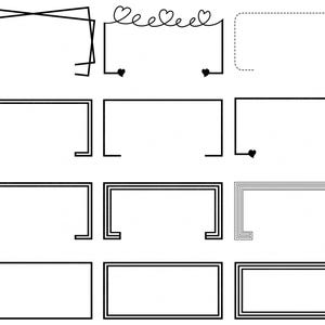 Leeres Rechteck, Rechteck SVG, Rechteck Bundle, einfaches Rechteck, Clipart für Cricut, digitale Dateien, Cricut für Kunsthandwerk, Instant Download